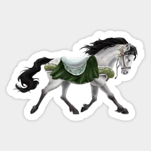 Winter dappled horse Sticker